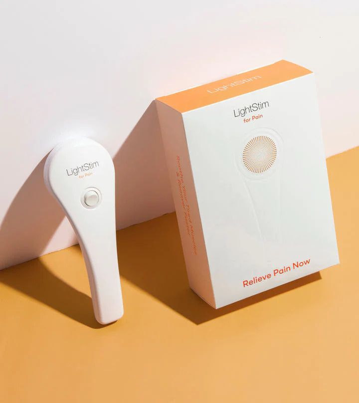 LightStim device for pain relief packaging and product.