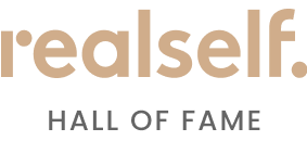 RealSelf logo in stylish font.
